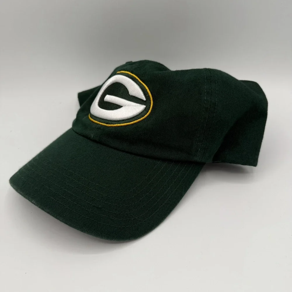 Green Bay Packers NFL Team Apparel Strapback Hat Green Gold Vintage Dad Cap